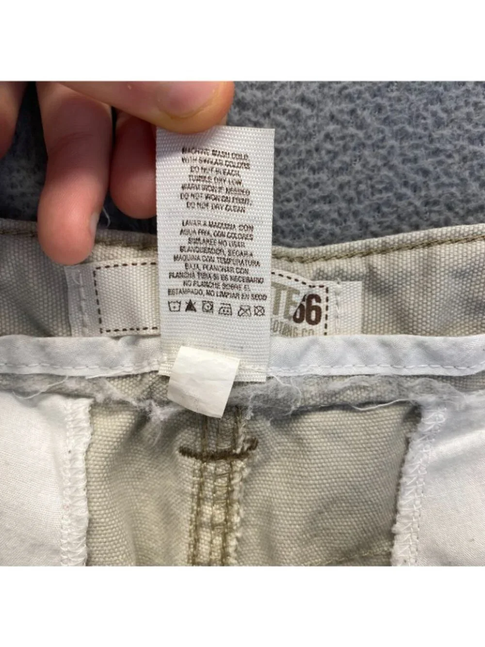ROUTE 66 youth boys size 12 cargo shorts light beige,Beige